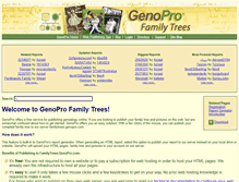 Tablet Screenshot of familytrees.genopro.com